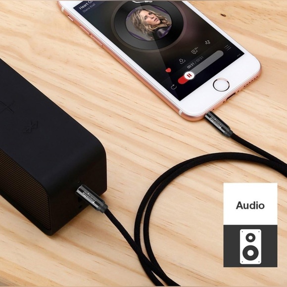 New! Unused! 3.5mm Audio Stereo Speaker Cable, Audio Male to Male Cable 3.3Feet - Picture 7 of 10